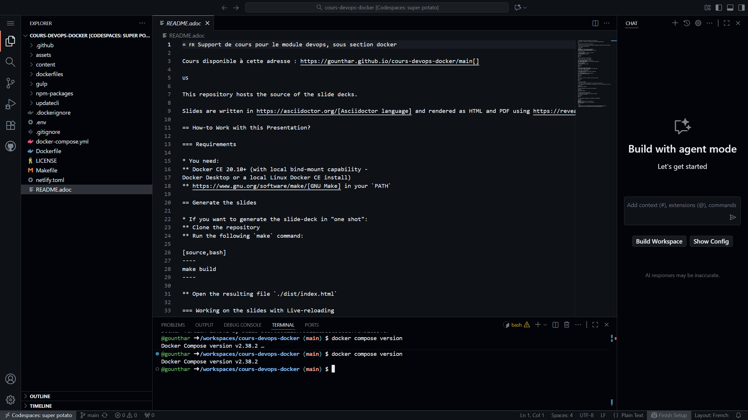 codespaces interface placeholder