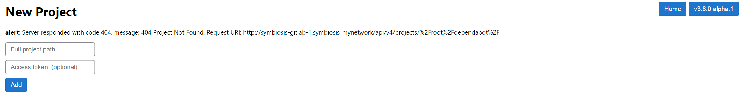 dependabot 404 gitlab