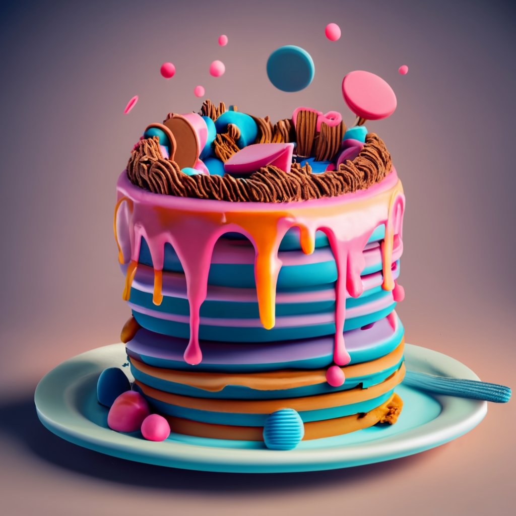 multi layered cake