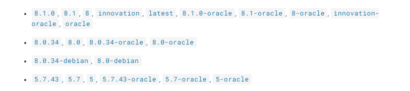 mysql tags